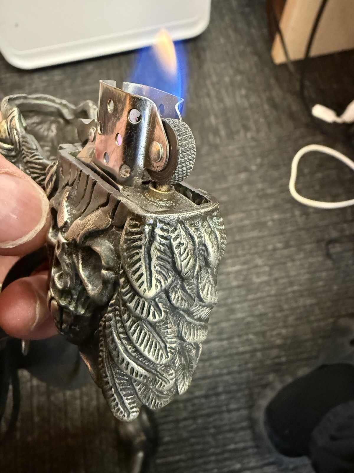 Custom SKULL Zippo Lighter