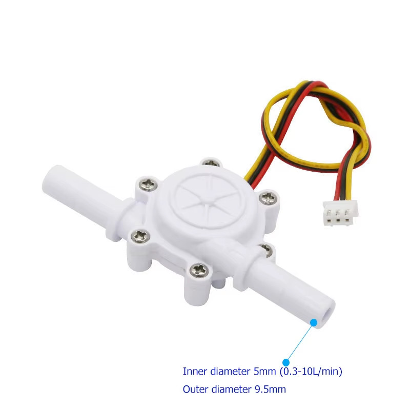 1/4″ Quick Connect Water Flow Sensor Switch 3/8″ Micro Hall Flowmeter Flow Count