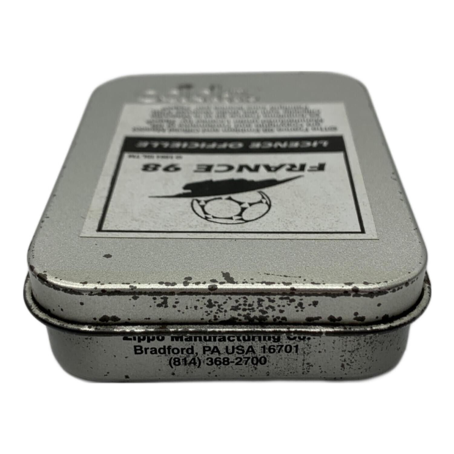 Vintage Zippo France 98 1998 FIFA World Cup Flags Design Oil Lighter