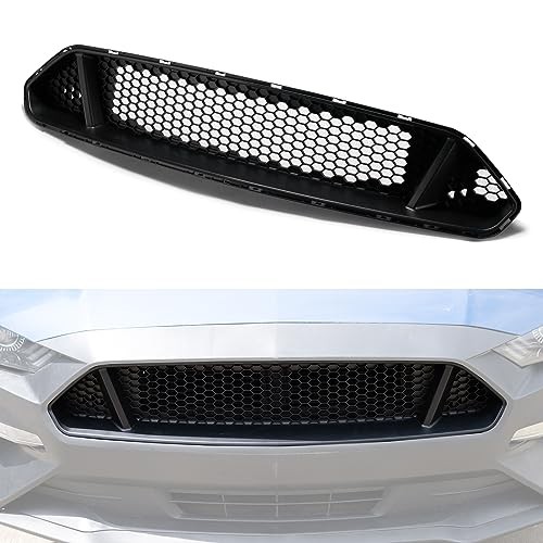 Upper Grilles for Ford Mustang 2018-2023, Front Bumper 2018+ GT Style Black