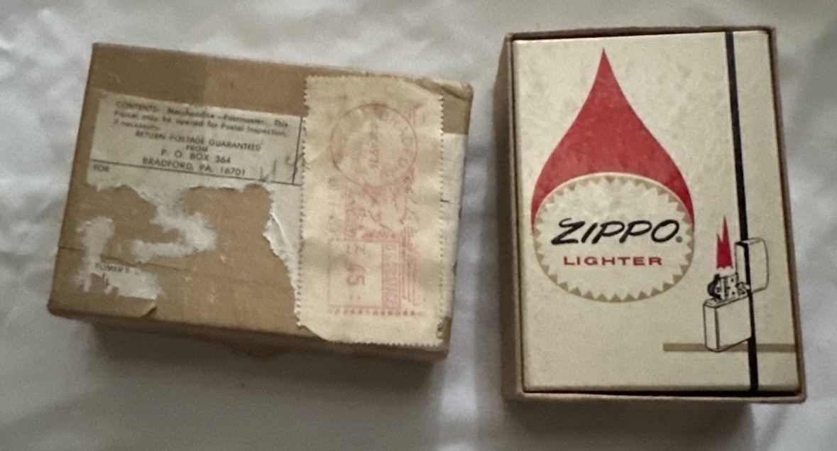 Vintage Zippo Lighter 2517191 No dot Box Inserts Lot never fired