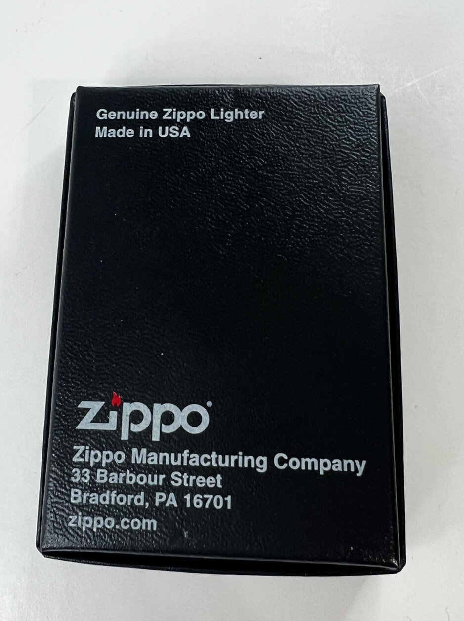 ZIPPO RED & BLACK HIDDEN DRAGON Black Matte Lighter / NEW SEALED