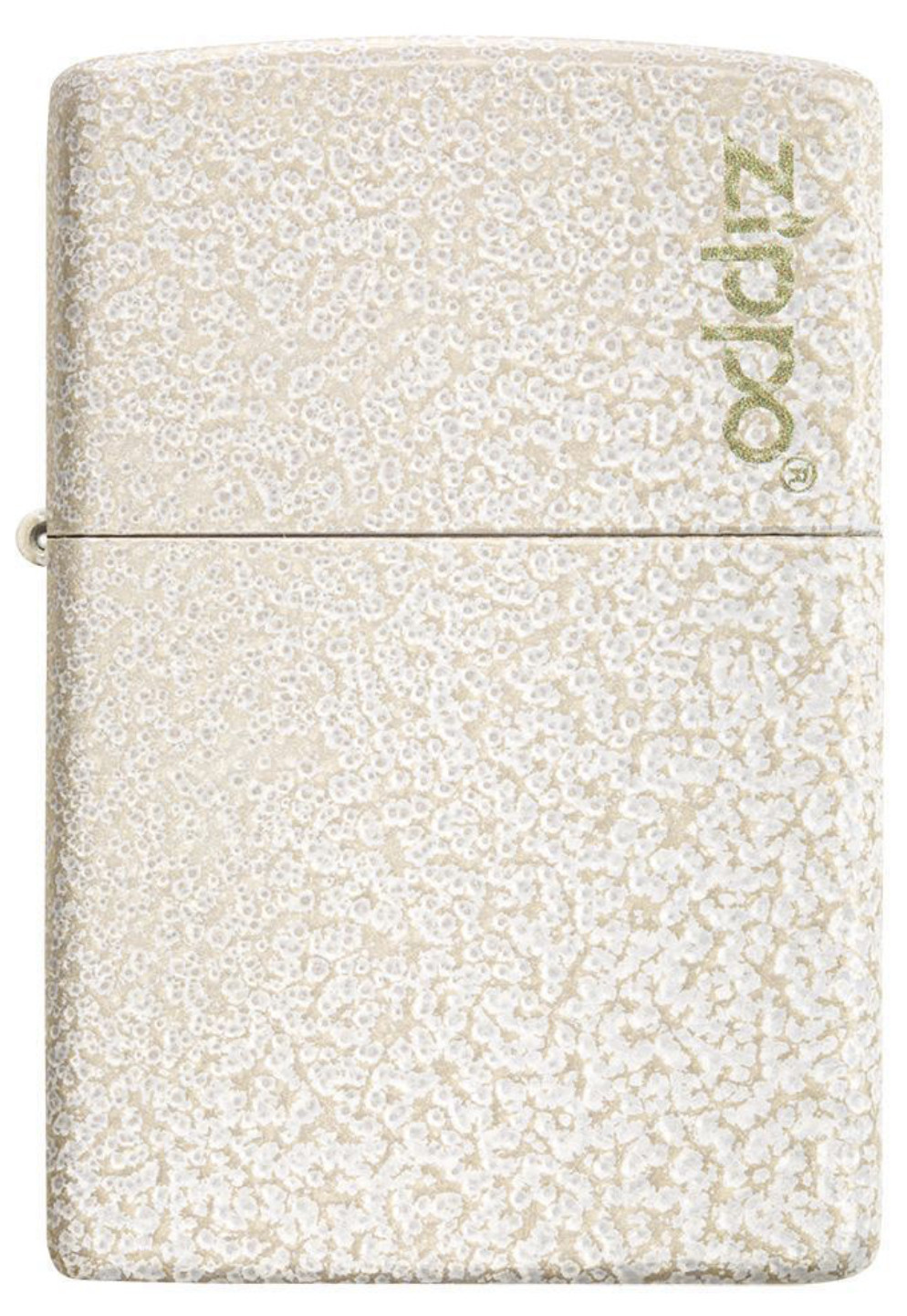 Zippo Windproof White Textured Mercury Glass Lighter W-Logo, 49181ZL, New In Box