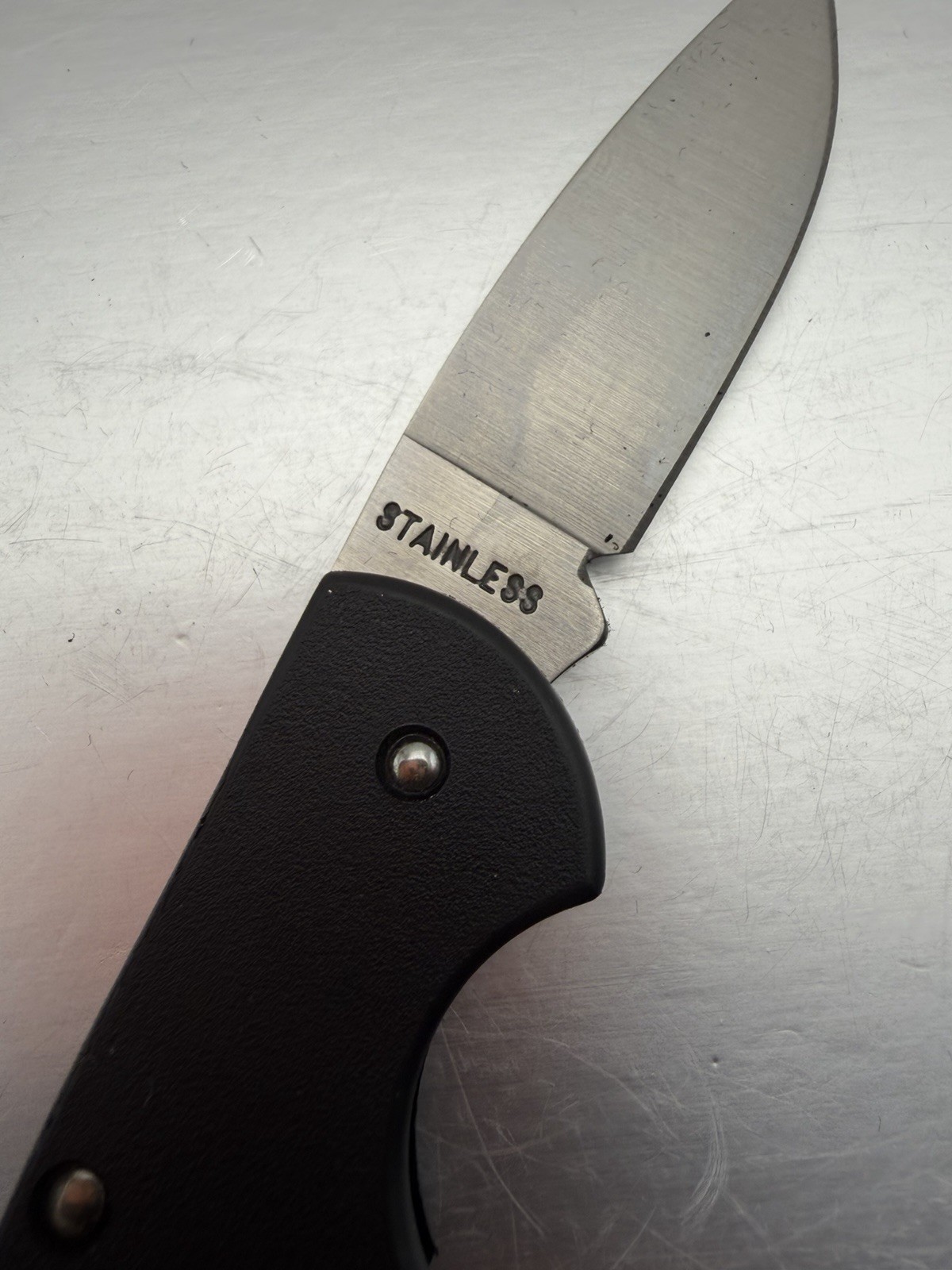 Vintage TW Phillips Gas & Oil Advertising Stainless Zippo Pocket Knife NEW B52