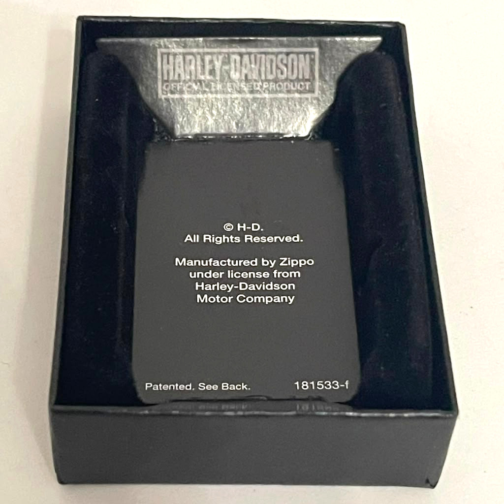 Harley Davidson Made In The USA Eagle On Top Of The World Zippo Lighter With Box