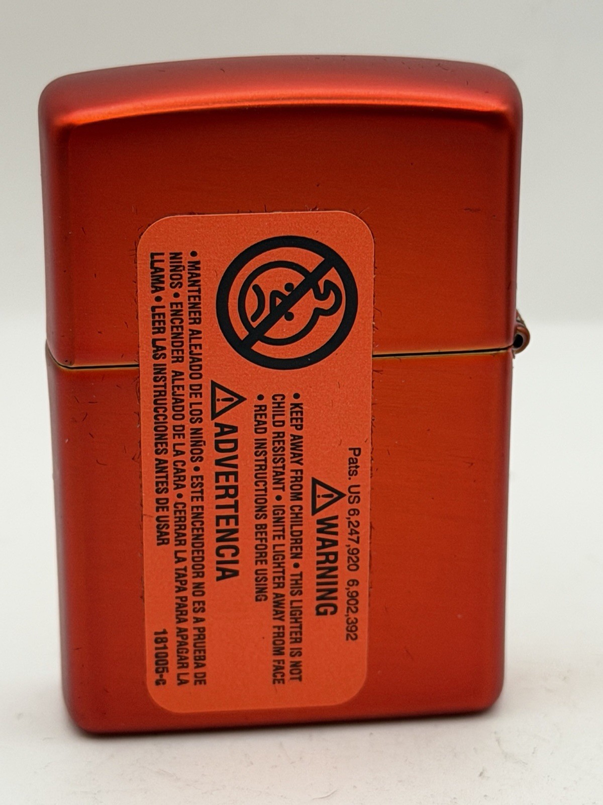 2024 Windproof Lighter Made In USA Red Metallic Zippo Lighter New B37