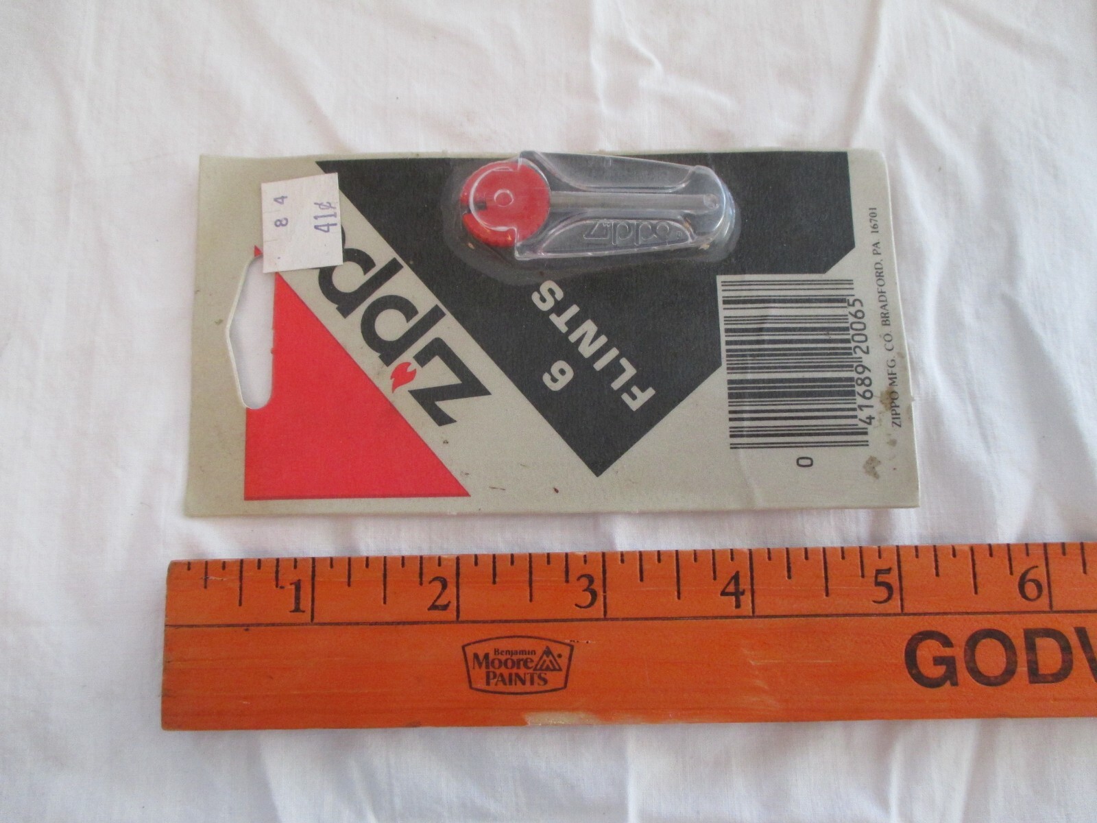 Vintage Zippo Lighter Flints In Rolling Dispenser, In Package Never Used!