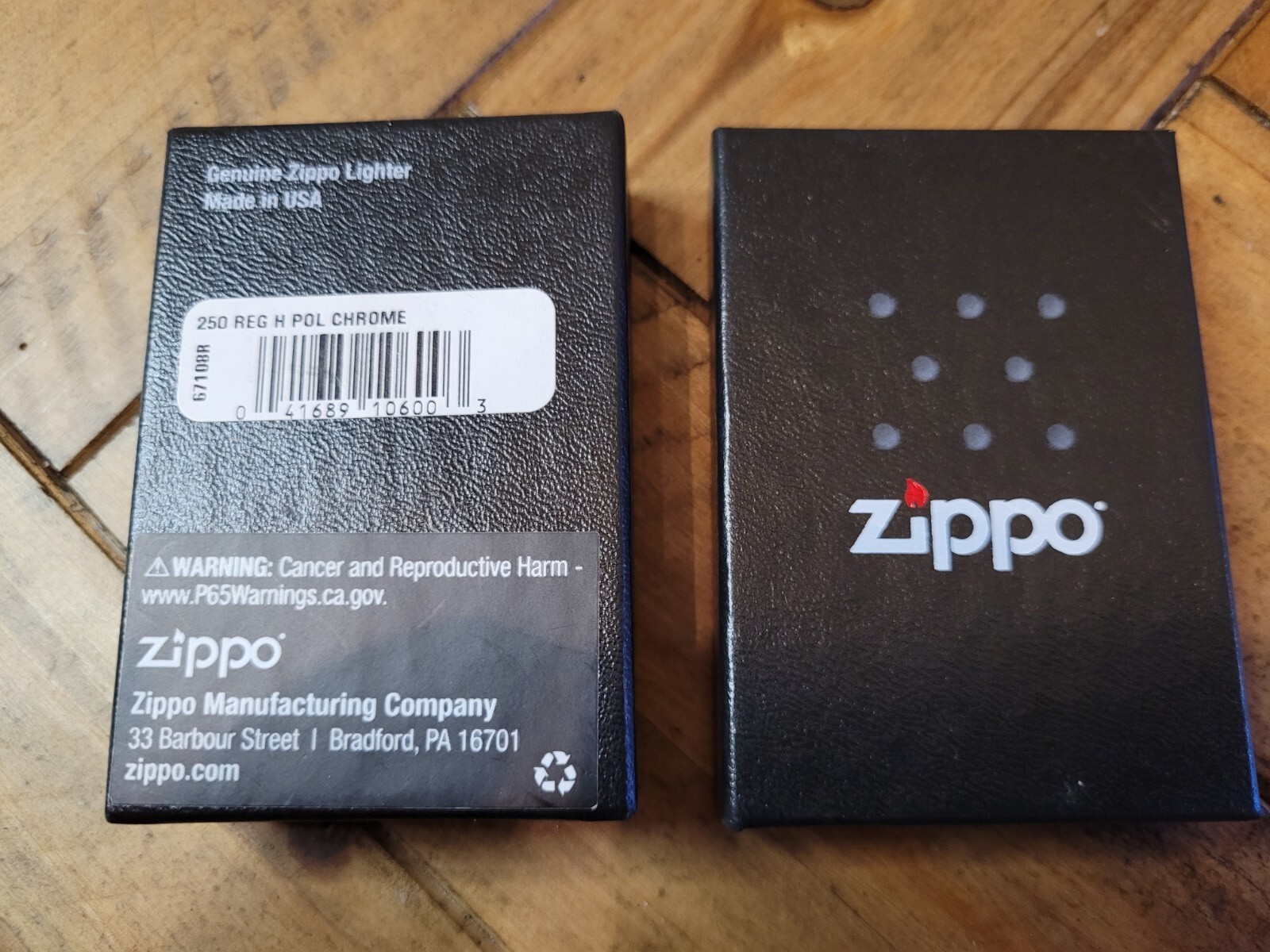 Zippo High Polish Chrome WindProof Lighter Model 250 Lifetime Guarantee NEW
