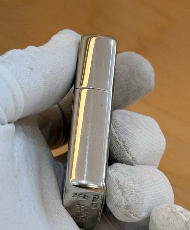 Angel Wings Lady Silver Zippo Lighter and Box