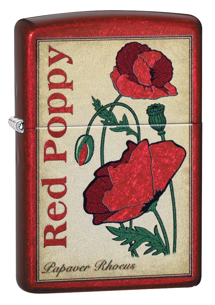 Zippo Poppy Design Windproof Pocket Lighter, 21063-078384