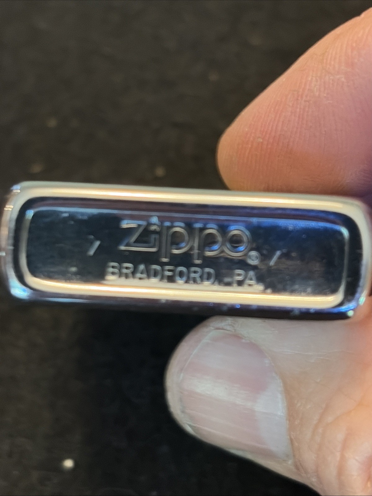 Vintage Zippo Lighter-Military Police-Crossed Handguns-Ft McClellan AL