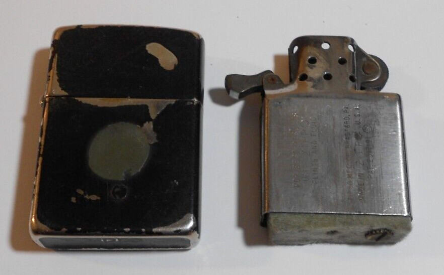 1996 Zippo Lighter Grunge Art Painted N3