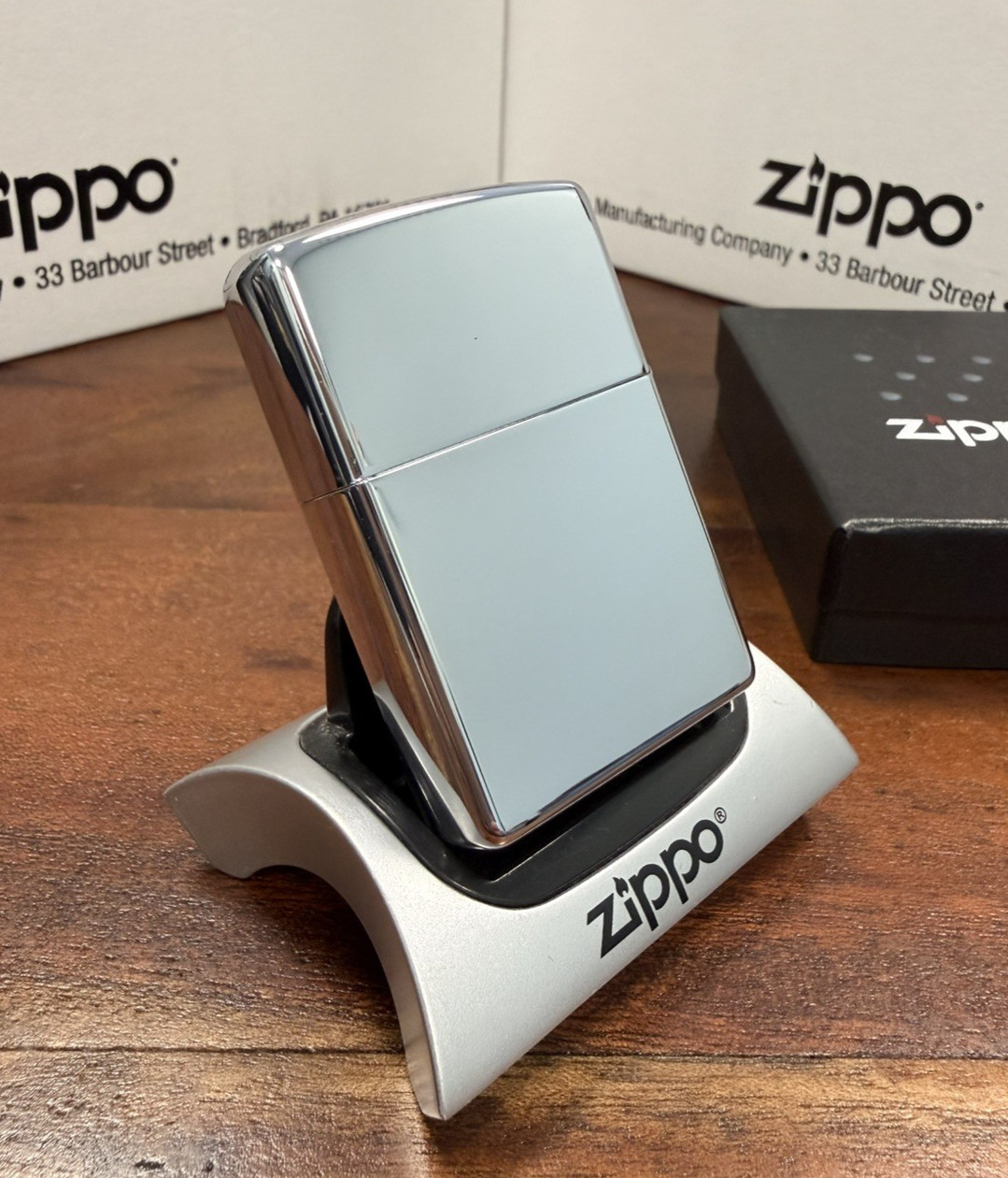 GENUINE Zippo Lighter GRIM REAPER GAME OVER Polished Chrome 2007 NEW IN BOX