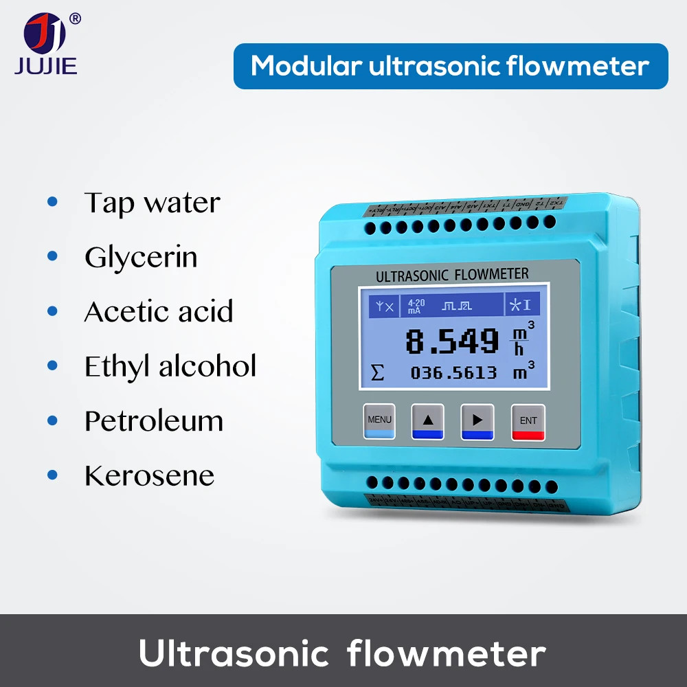 Non-break Pipe Ultrasonic Flow Meter External Clamp Liquid Pipeline Modular Tap