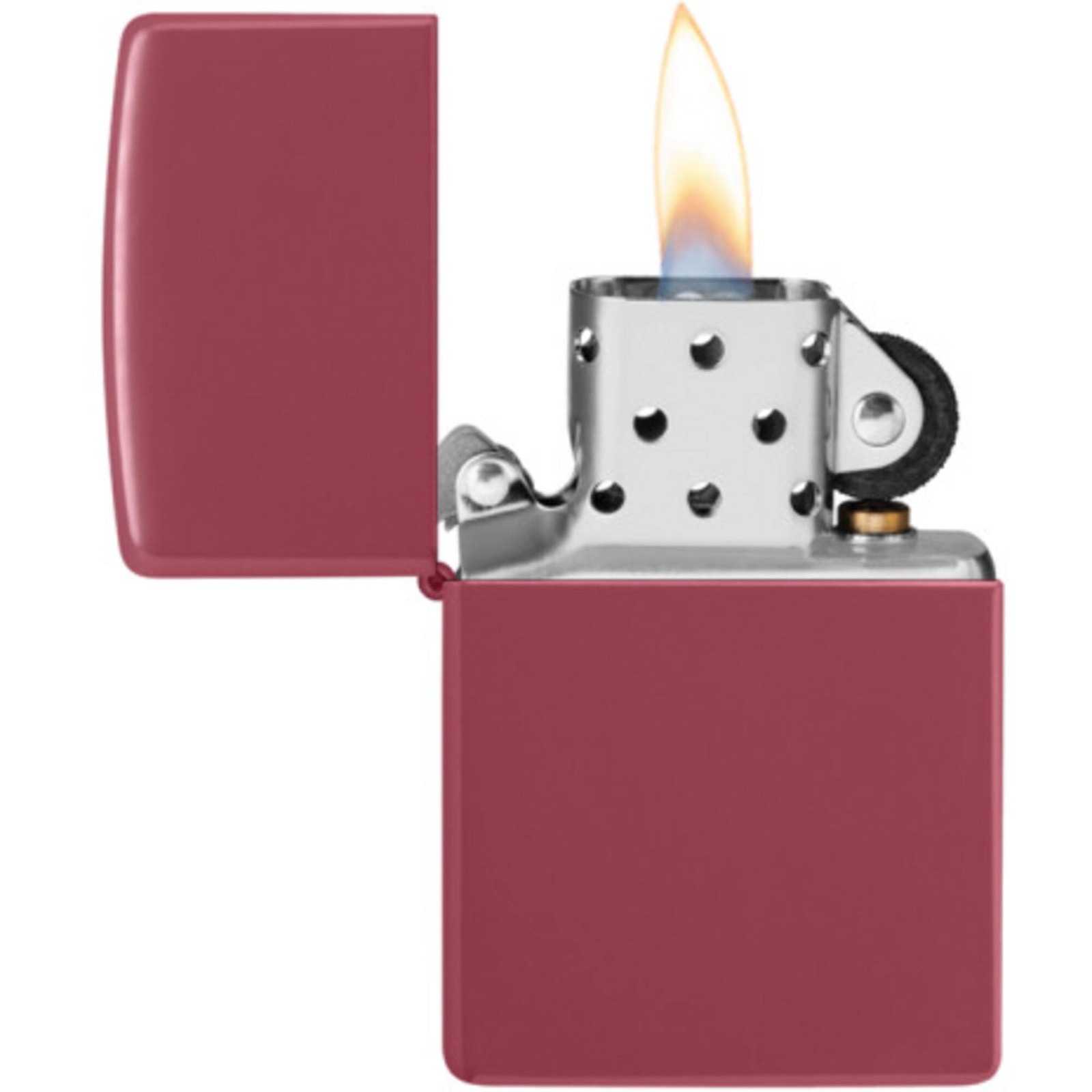 Zippo Windproof Pocket Lighter Smooth Fresh Classic Red Brick Finish Metal 49844