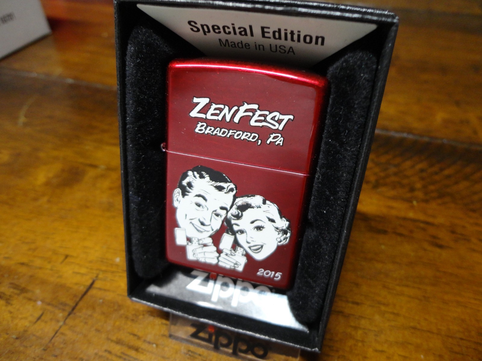 ZEN LIGHTER CLUB ZEN FEST 2015 45/100 BRADFORD PA ZIPPO LIGHTER MINT IN BOX