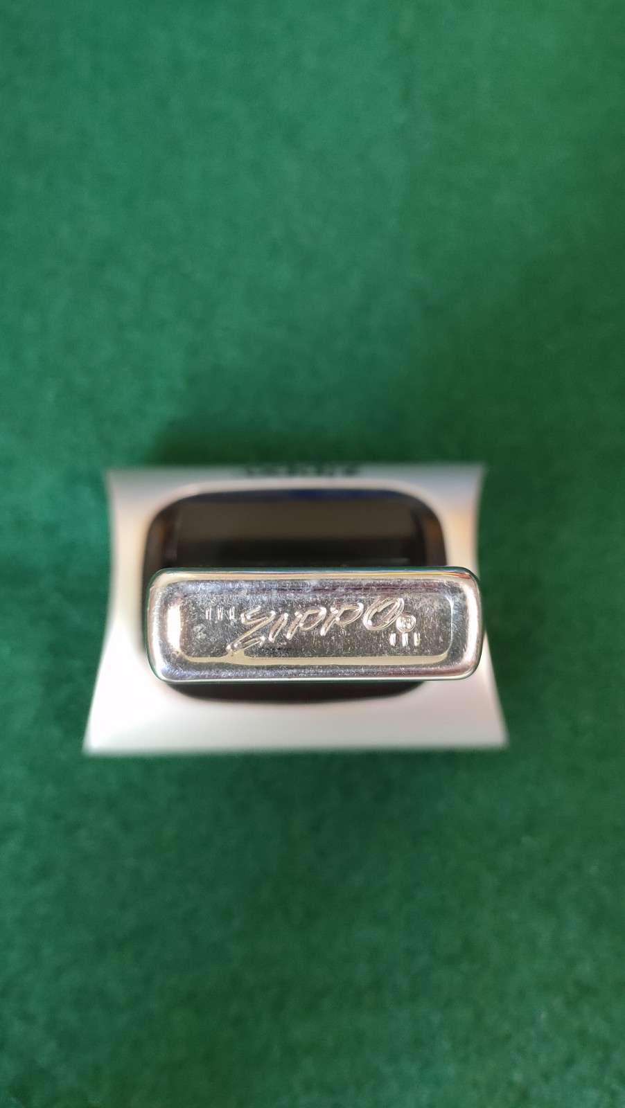 1968 ZIPPO Terson/Athol Mfg Vinyl Fabrics Ad Slim Lighter. HP Chrome Finish. UIB