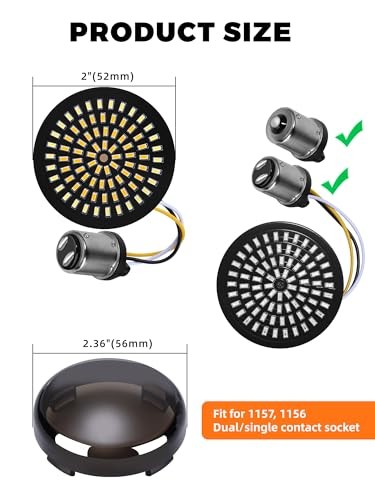 New 1157 LED Turn Signals, Ultra-bright Led Blinker 1156 81 Led Chips Bullet