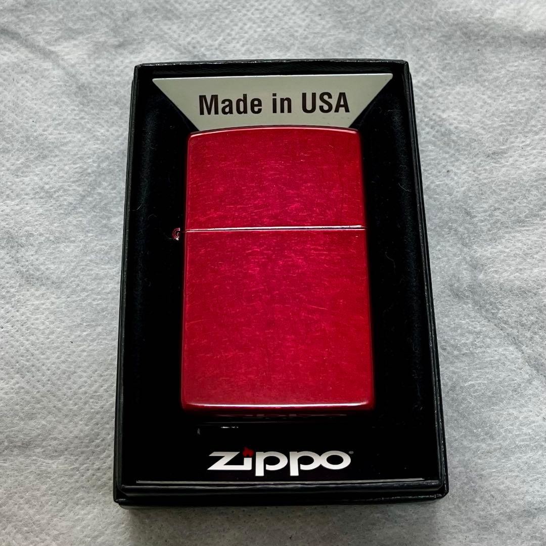 Zippo 21063 Candy Apple Red Lighter New Box Guarantee