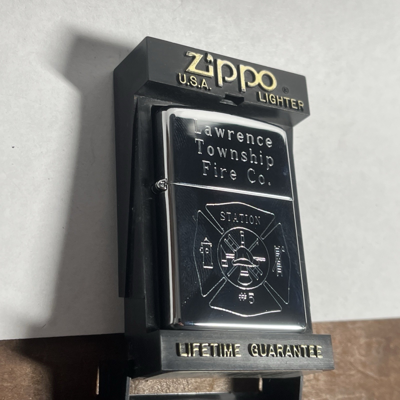 1997 High Polish Zippo Lawrance Township Fire Co. -Plymptonville Pa – J1