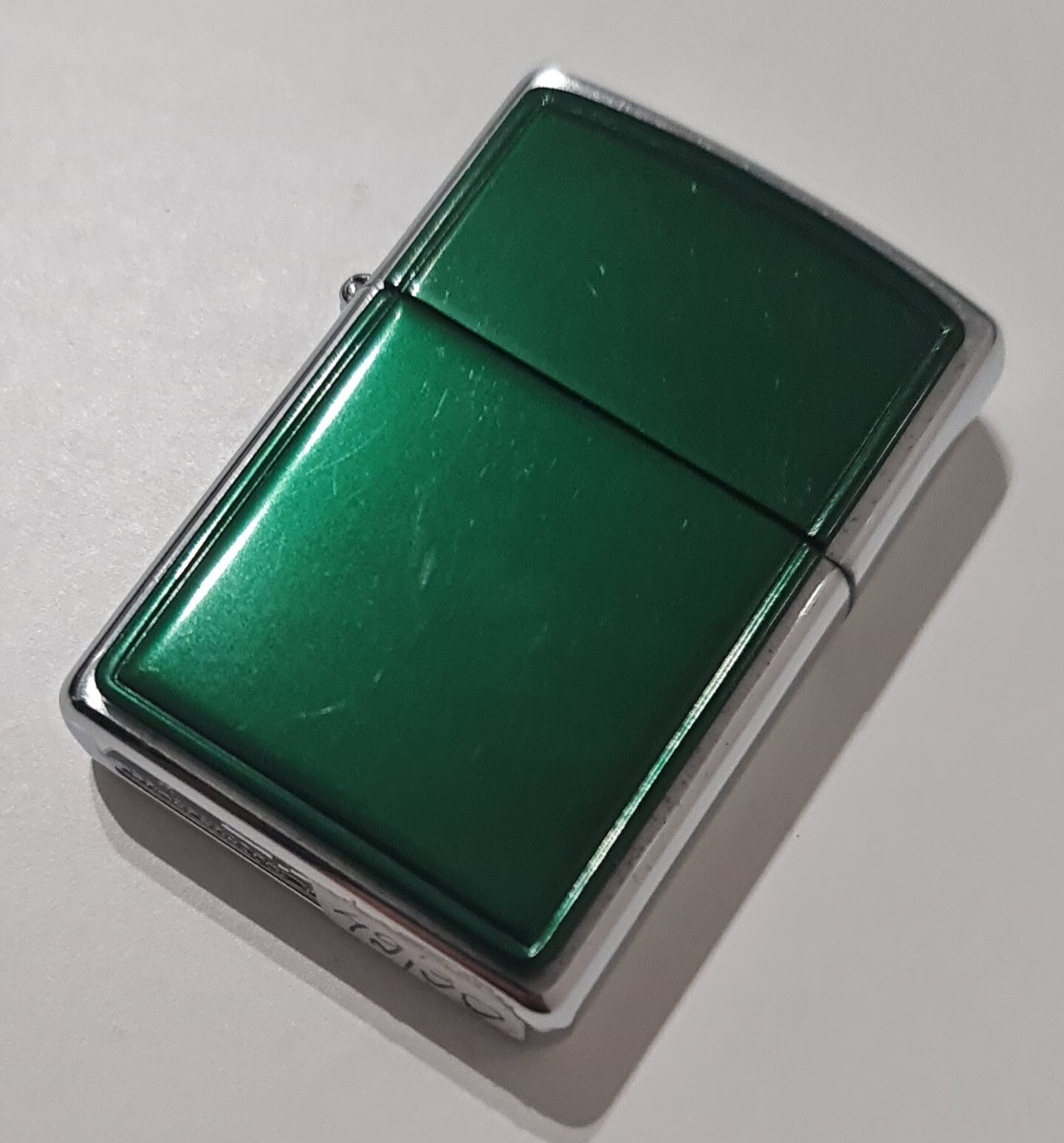ZIPPO GREEN ANODIZED ALUMINUM – 01 – NEW – VERY RARE !!!