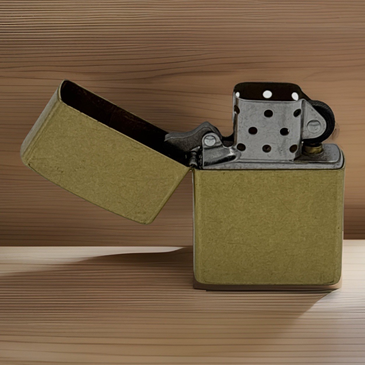Zippo Brass Brushed Finish Lighter Bradford Pa Usa H 24