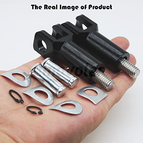 Passenger Foot Peg Supports Mounts Clevis Kit Compatible With Harley black