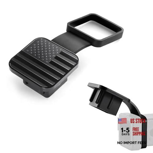 2 Inch Trailer Hitch Covers, Upgraded Rubber Tow Hitch Cover with American
