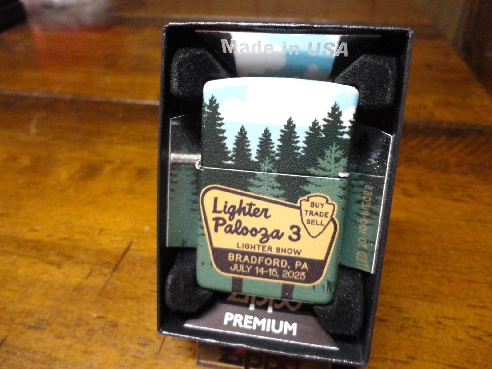 LIGHTER-PALOOZA 3 SHOW BRADFORD PA 540 PROCESS ZIPPO LIGHTER MINT IN BOX