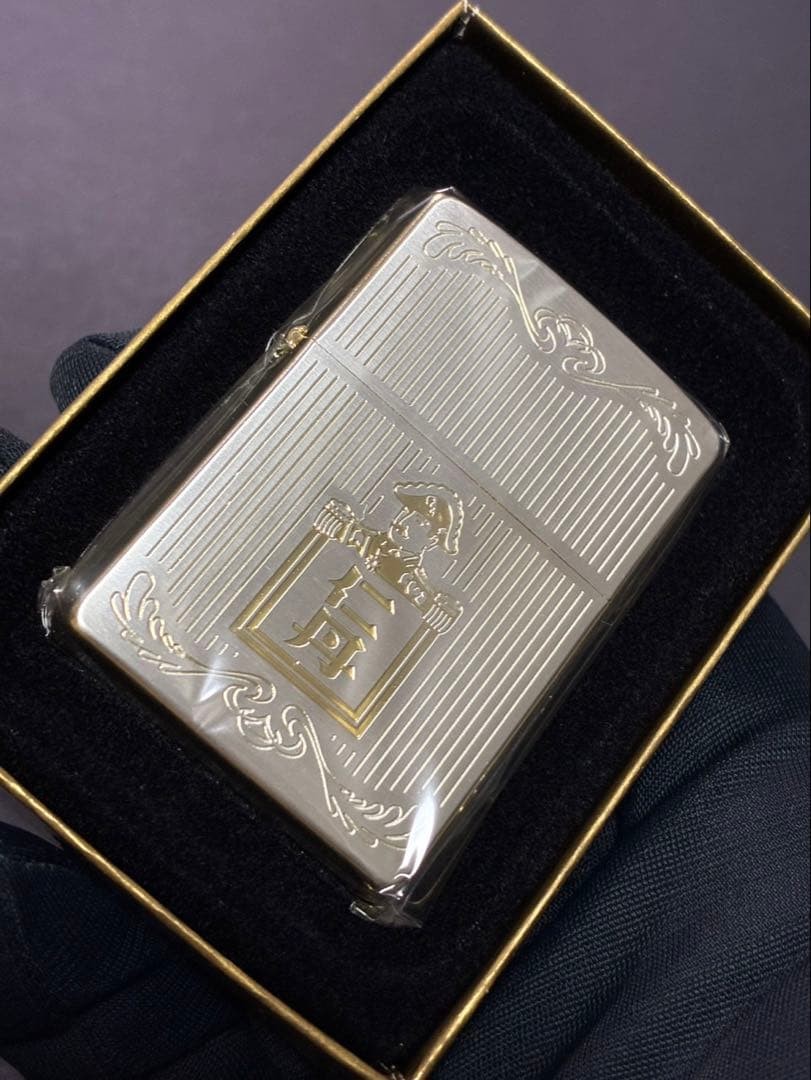 Zippo Jintan 4-sided gold limited edition vintage made in 2004 Lighter