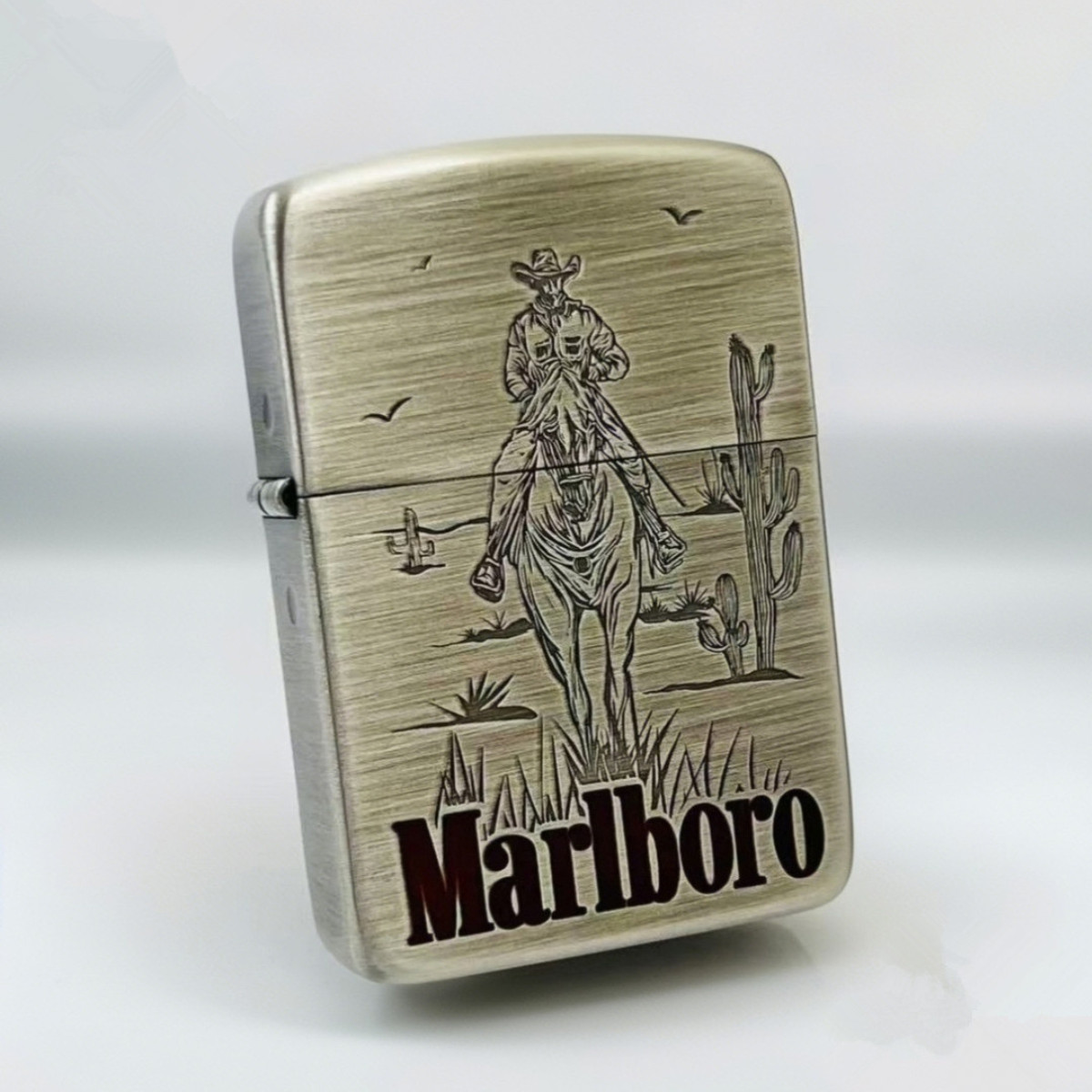 Zippo 1941 Replica Cowboy Lighter – Engraved & Painted – USA Made