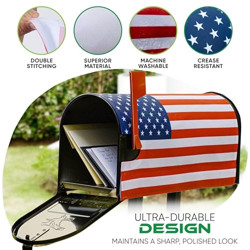 USA Magnetic Mailbox Cover – Durable & Stylish Patriotic Mailbox USA Flag