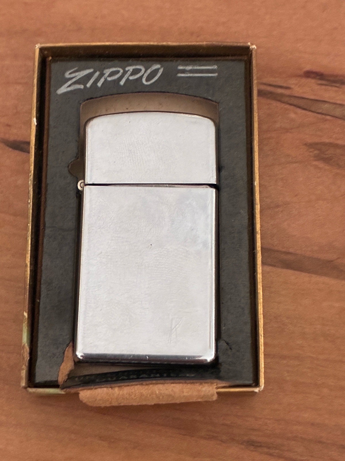 Vintage Zippo High Polish Chrome Windproof Lighter Late 1980s Made in USA As-Is
