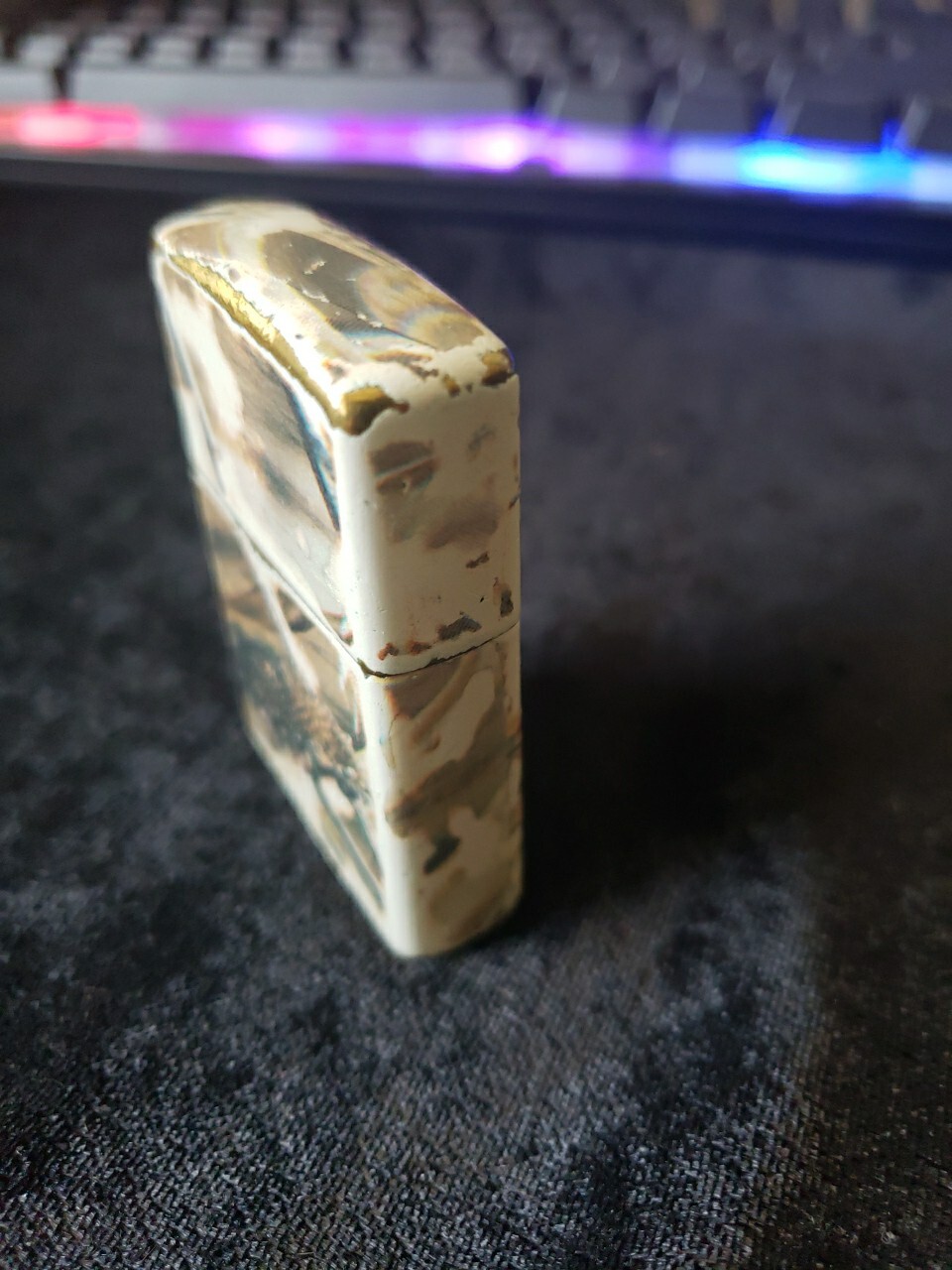 2005 Zippo Lighter Decorated Camo Slightly Used Zippo Collection