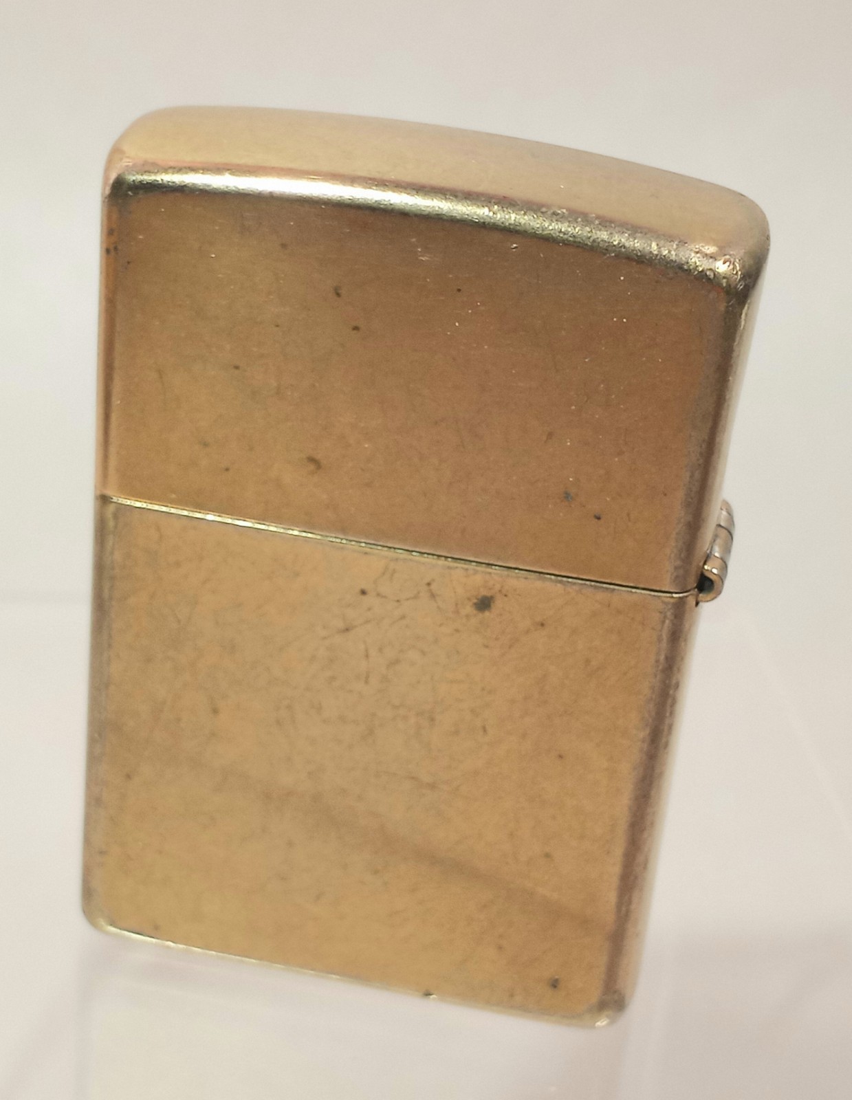 Vintage ZIPPO 2004 Gold Tone Gold Insert Cigarette Lighter Nice Snap