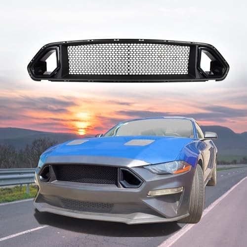 Grille Guards & Grilles Mesh Front Bumper Upper Hood Grille Grill, Compatible