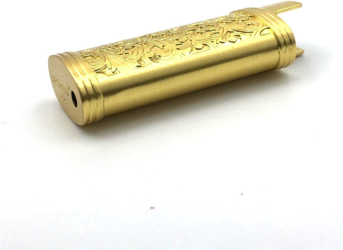 Gold Color Vintage Metal Lighter Case Cover Holder for Mini BIC Lighter J5