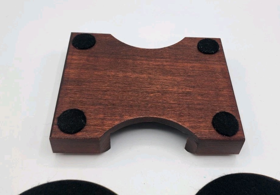 Zippo wine coaster with logo wooden case included Made In The USA
