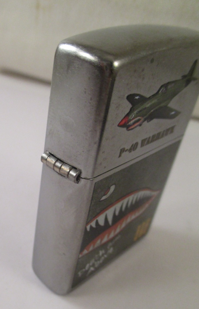 2023 P-40 WARHAWK DEATH FROM ABOVE ZIPPO LIGHTER in BOX NEVER LIT
