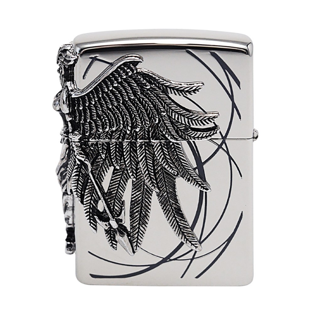 Zippo lighter Classic KR Custom/ Three-sided Emblem Amazon Silver New In Box