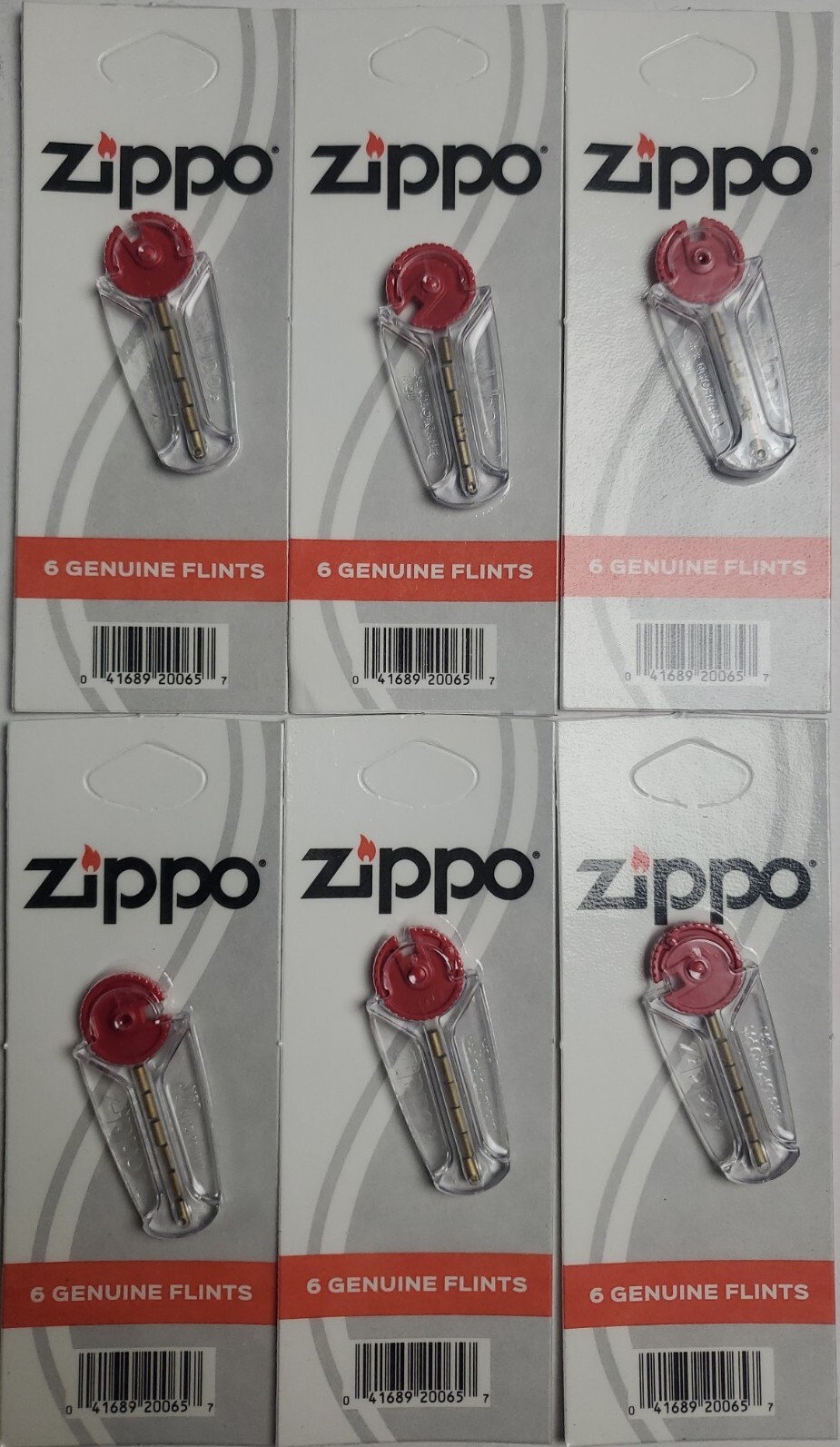 Zippo Lighter Replacement Genuine 6 Flint Free Ship