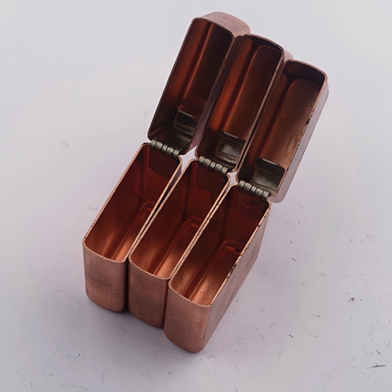 Red Copper Lighter Shell for Zippo Insert, Thickened Flat Top Case