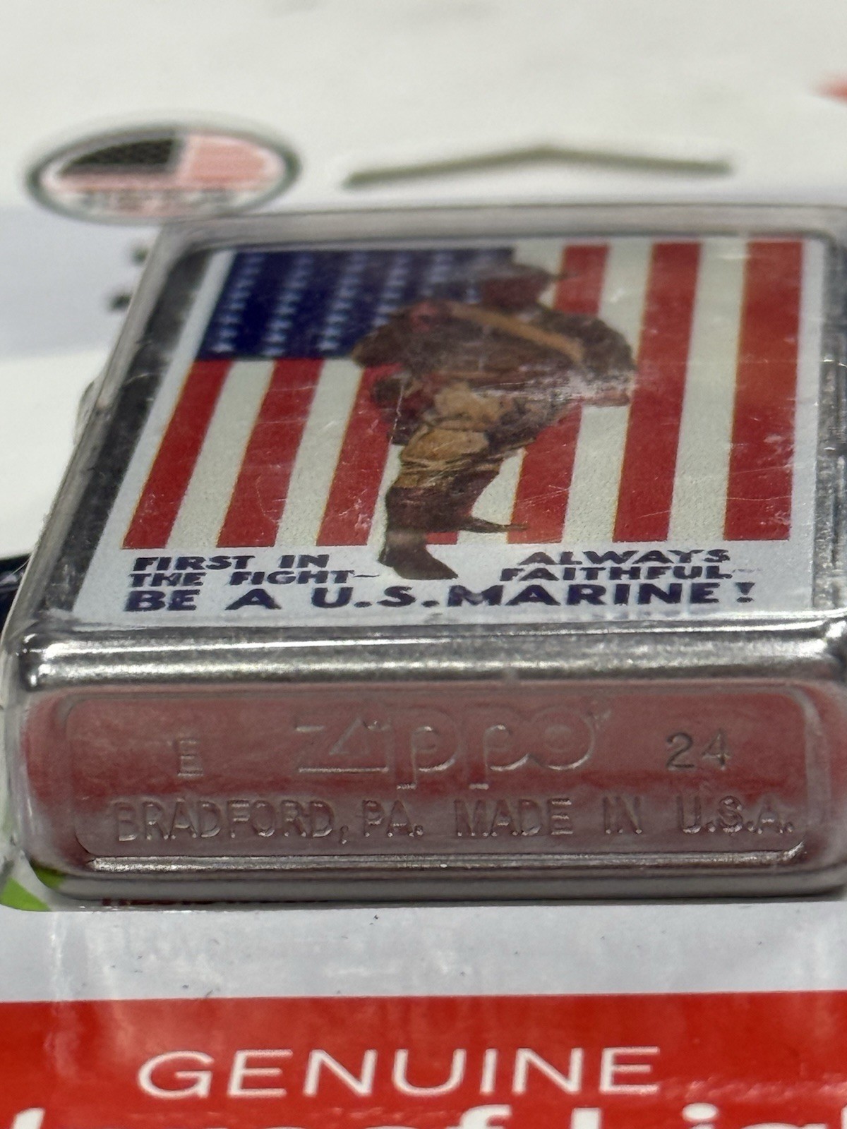 ZIPPO 2024 BE A US MARINE RECRUITING POSTER LIGHTER NEW IN BLISTER PACK #693