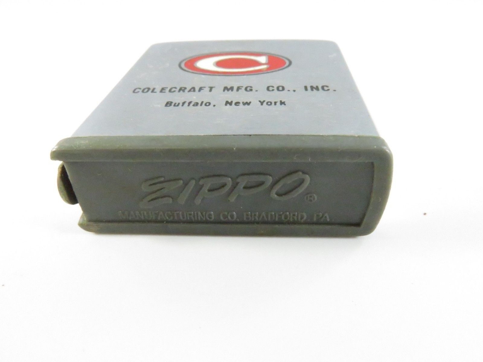 Zippo Vintage Advertising Metal Tape Measure Colecraft Mfg Co Buffalo NY