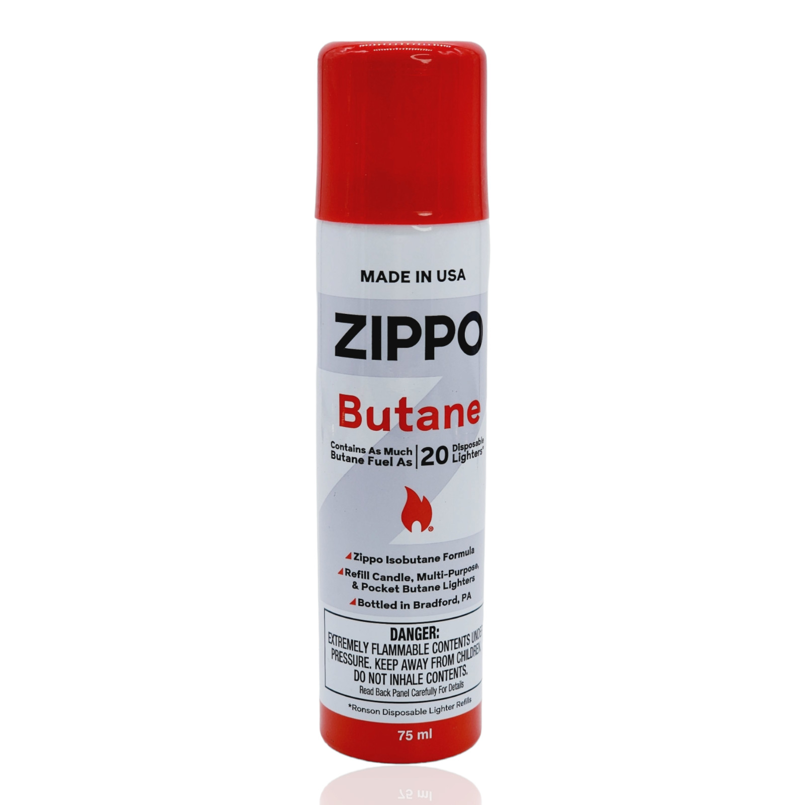 ZIPPO BUTANE FUEL 75 ml Lighter Fluid MADE IN USA PACK OF 5 packaging may vary