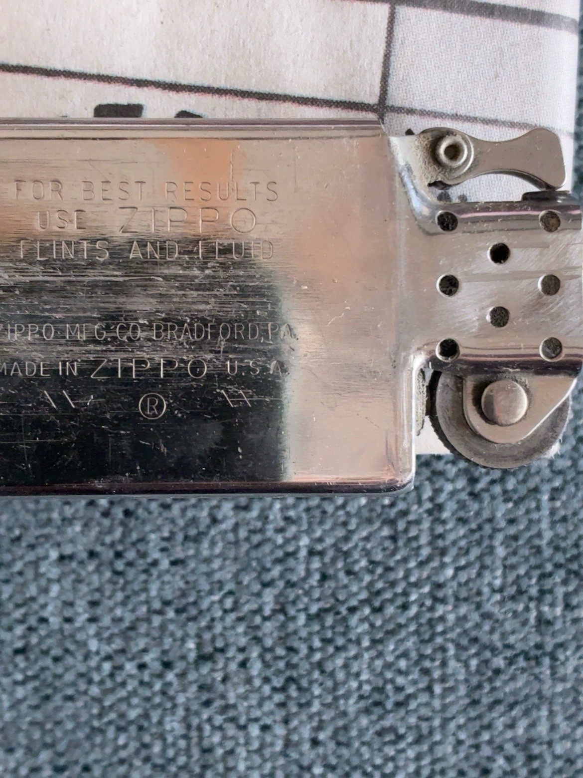 Vintage Zippo High Polish Chrome Windproof Lighter Late 1980s Made in USA As-Is