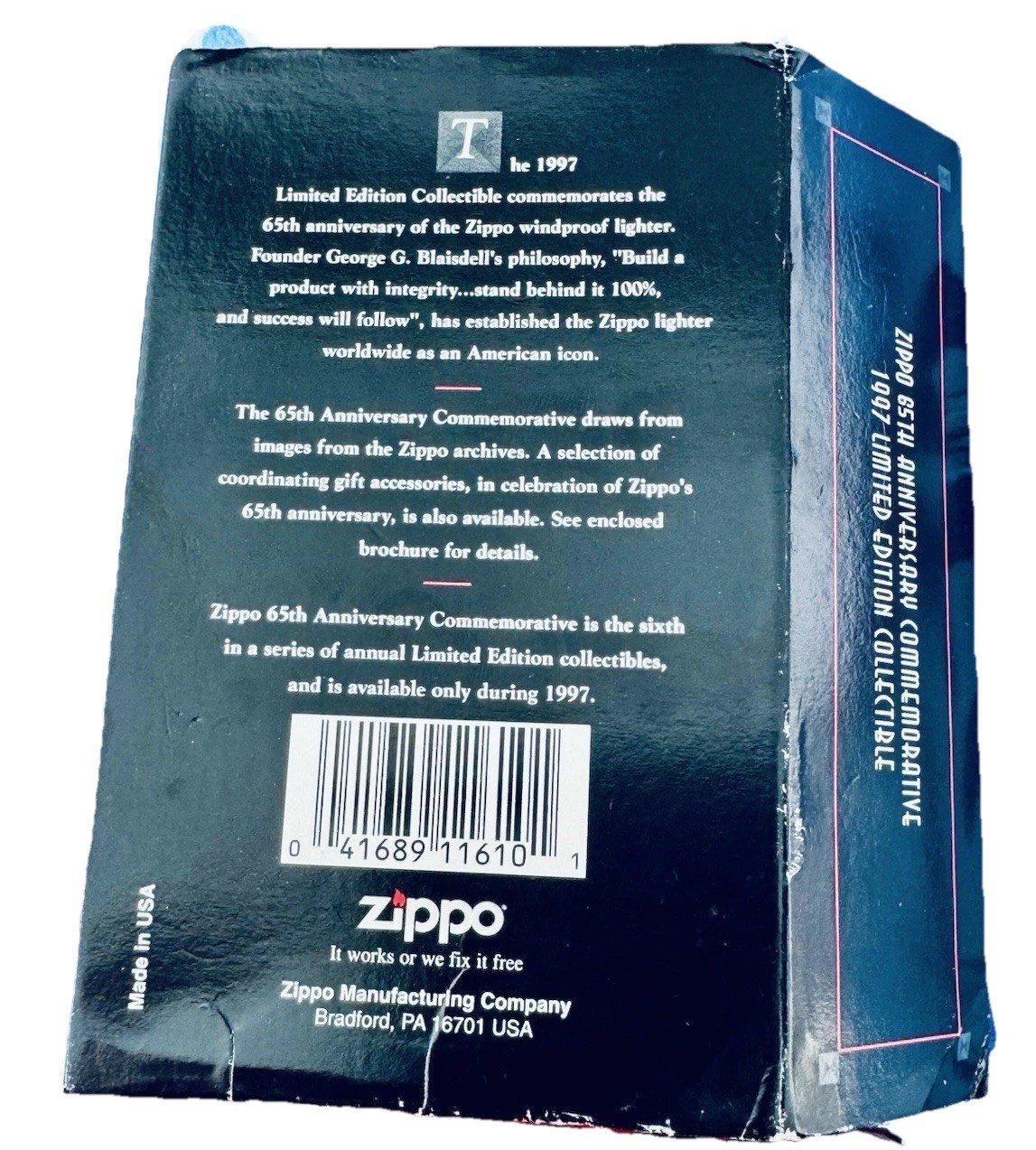 Zippo Employee Only Anniversary Rare 1 of 1365 Sealed In Box Free Shipping