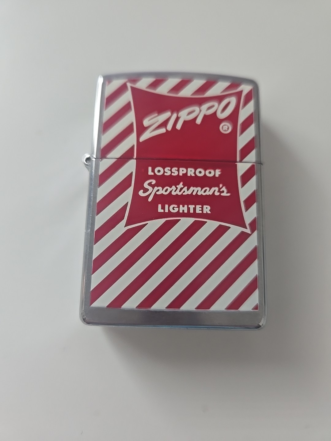 Zippo Lot Of 2 Chrome 1 Black Stripe & 1 Red Stripe 2002 New