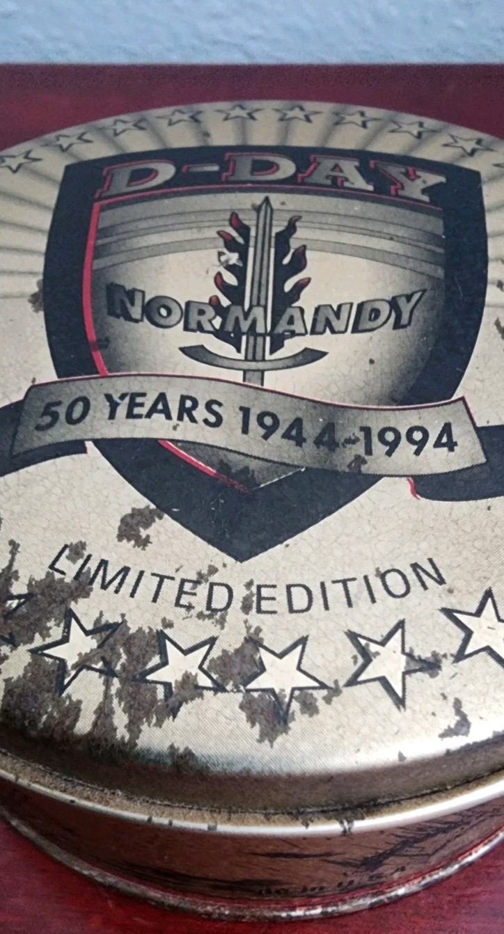 D-DAY NORMANDY 50 YEARS 1944-1994 50 YEARS ZIPPO LIGHTER. W/TIN CASE. SPARKS