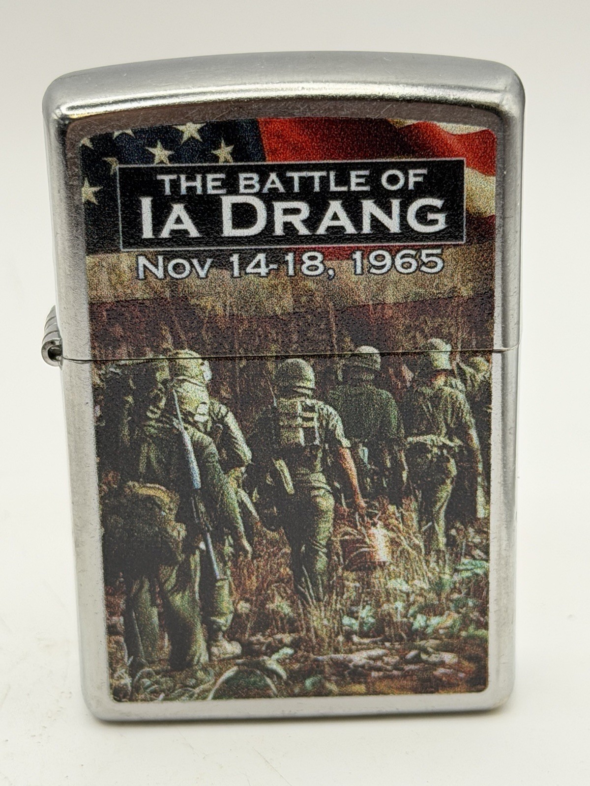 2021 The Battle Of IA Drang Nov 14-18, 1965 Zippo Lighter New Bradford Exchange